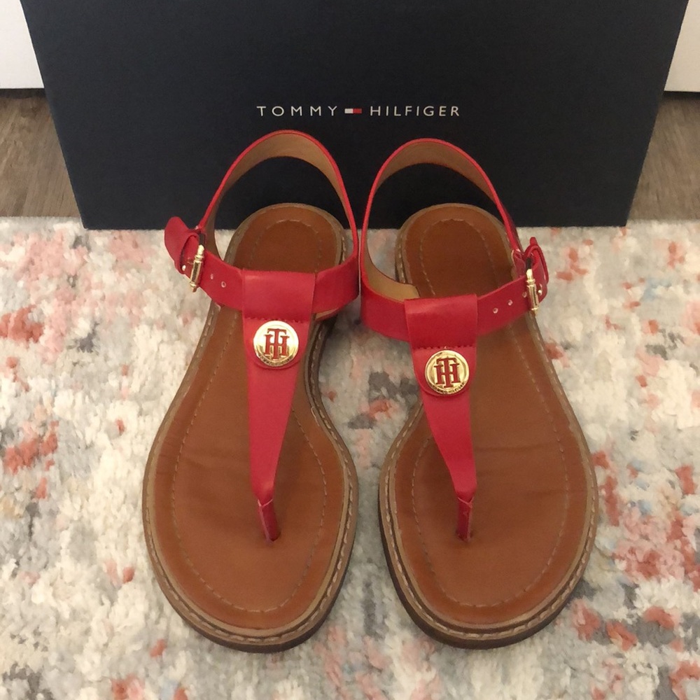 Tommy Hilfiger Burke Red Sandals